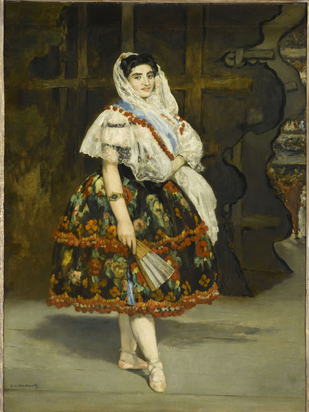 Édouard Manet, Lola de Valence (Lola di Valenza), 1862-1863, modificato dopo il 1867, olio su tela, 123x92 cm Parigi, Musée d’Orsay