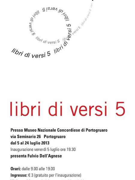 Libri di versi 5, Museo Nazionale Concordiese, Portogruaro