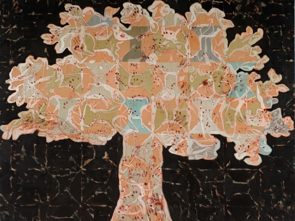 Francesco Clemente, Tree of Life, 2013-2014, tecnica mista su tela. Collezione privata