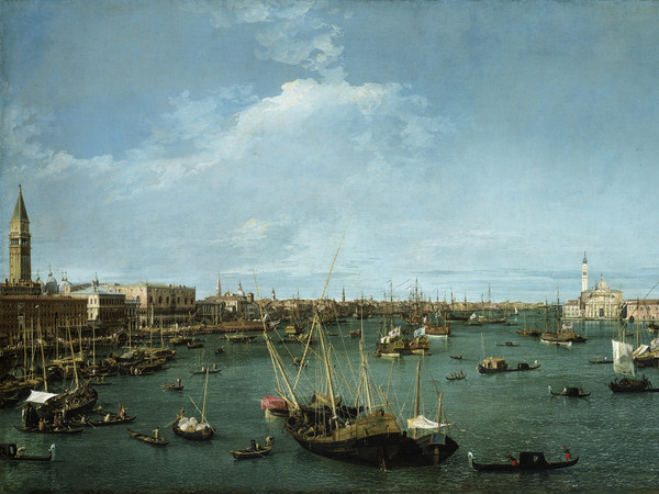 Antonio Canal detto Canaletto, Il Bacino di San Marco, Olio su tela, 204.5 x 124.5 cm, Boston, Museum of Fine Arts