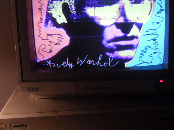 Andy Warhol, Autoritratto, 1985, Amiga 1000