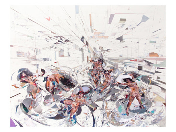 Silvia Beltrami, Untitled, collage su faesite, cm. 84 x 104