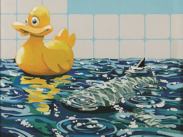 Banksy, <em>Rubber Duck,</em> 2006, cm. 91x91