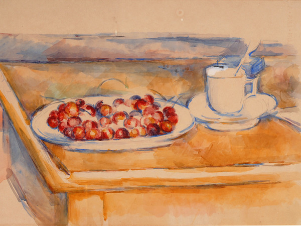 Paul Cézanne, Tasse et plat de cerises, 1890 | Courtesy of Fondazione Magnani-Rocca 2020