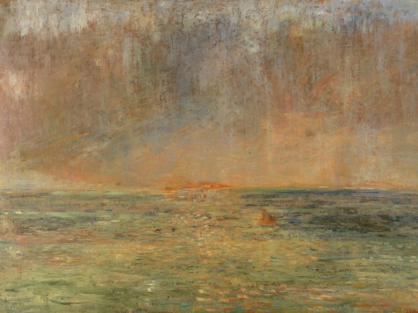James Ensor, Grande marina (Tramonto), 1885, Olio su tela, 114 x 161 cm, Ostenda, Mu.ZEE | Courtesy of Visit Oostende talkie.be | © Toerisme Oostende