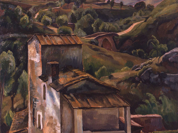 Raffaele De Grada, Il mulino di Santa Chiara, 1927, olio su tela, 90 x 75 cm. Museo della Permanente, Milano