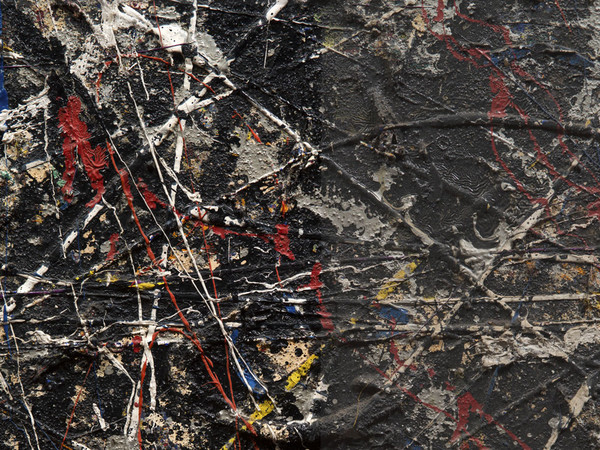 Alchimia di Jackson Pollock, particolare durante la pulitura.