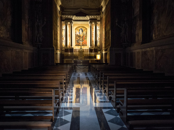 Interno della Basilica di San Paolo fuori le Mura a Roma, Immagine tratta dal film 