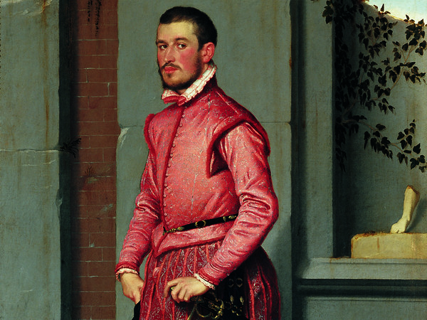 L’ultimo romantico. Luigi Magnani il signore della Villa dei Capolavori,  Parma, Fondazione Magnani Rocca, 12 settembre - 13 dicembre 2020 | Giovan Battista Moroni, Il cavaliere in rosa, 1560, Olio su tela, 216x123 cm, Bergamo Fondazione Museo di Palazzo Moroni