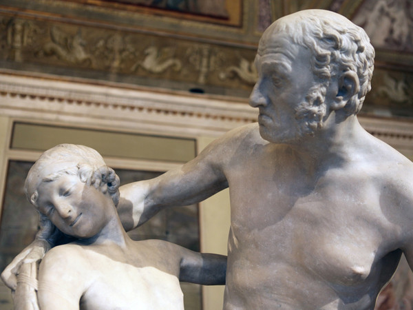 Antonio Canova, Dedalo ed Icaro (particolare), 1779, scultura in marmo. Venezia, Museo Correr