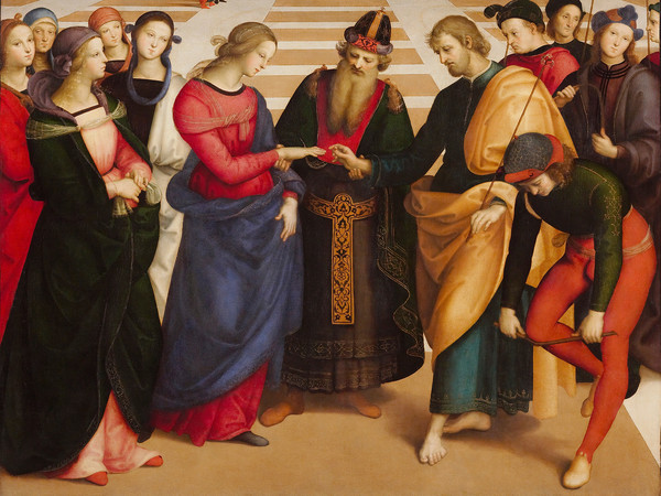 Raffaello Sanzio, Sposalizio della Vergine, 1504, Olio su tavola, 170 × 118 cm, Milano, Pinacoteca di Brera