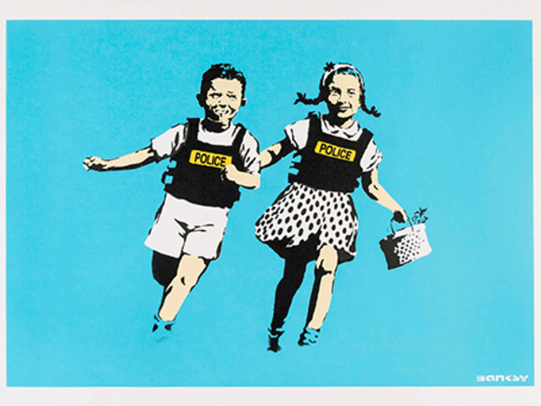 Banksy, Jack & Jill, 2005, serigrafia su carta. Collezione privata