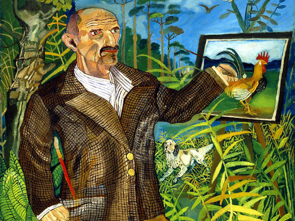 Antonio Ligabue, Il Grande Autoritratto, 1950-55. Olio su faesite, 190 x 130 cm.