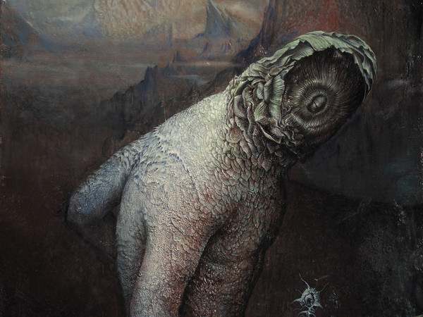 Agostino Arrivabene, Coninctio (diptico), 2016-2017, olio su legno, cm 60x50