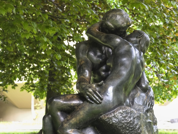 Il Bacio di Rodin, riproduzione in bronzo. Fondazione Gianadda Martigny