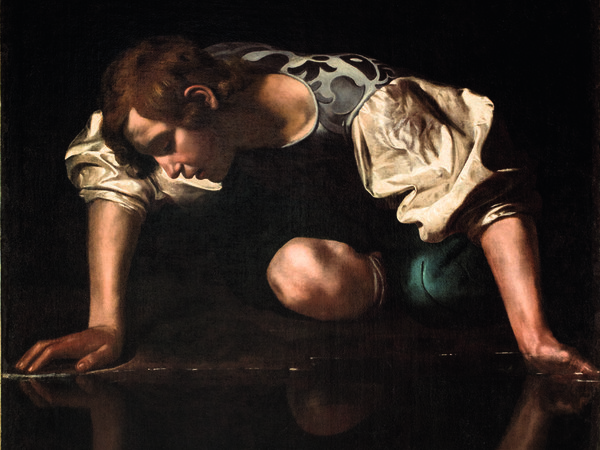 Michelangelo Merisi da Caravaggio, Narciso, 1594-1596, Olio su tela, 110 x 92 cm, Roma, Palazzo Barberini | Foto: Gallerie Nazionali d'Arte Antica - Biblioteca Hertziana