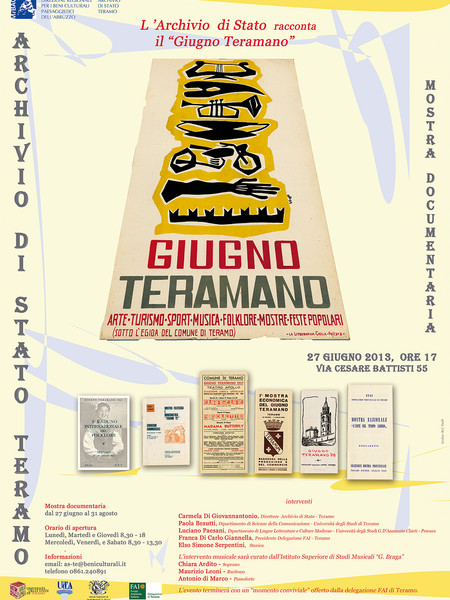 Giugno Teramano, Archivio di Stato di Teramo