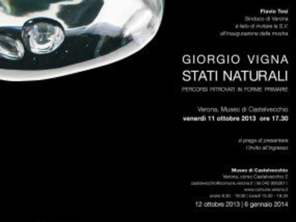 Giorgio Vigna, Stati Naturali. Percorsi ritrovati in forme primarie, Verona