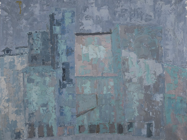 Silvana Weiller, Muri in Ghetto nuovo, 1959  olio su tela (Collezione privata)