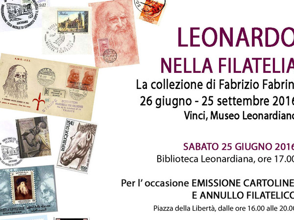 Leonardo nella Filatelia, Biblioteca Leonardiana, Vinci (FI)