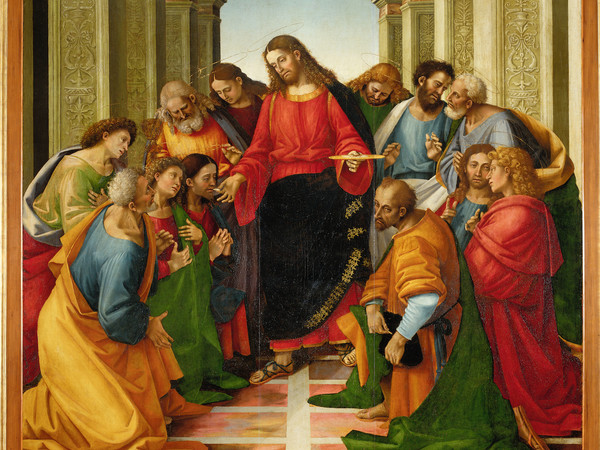 Luca Signorelli, Comunione degli Apostoli, 1512, olio su tavola. Cortona, Museo Diocesano
