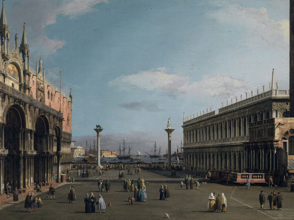 Antonio Canal detto Canaletto, Venezia, la Piazzetta con la Biblioteca di San Marco, 1738 circa, Roma, Galleria Nazionale d'Arte Antica di Palazzo Barberini
