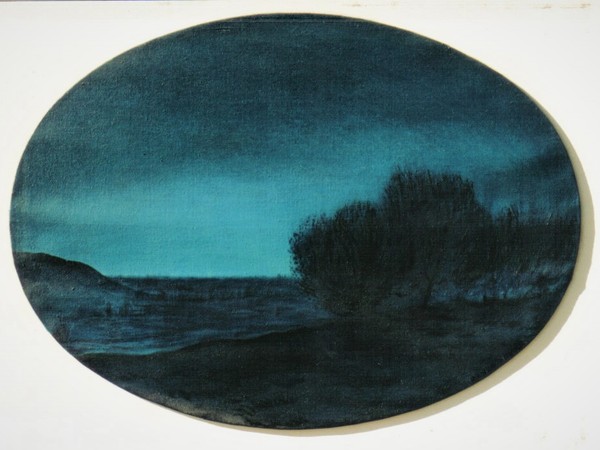 Renzo Fortin, Prime Luci, 1975, olio su tela, cm. 64x47 