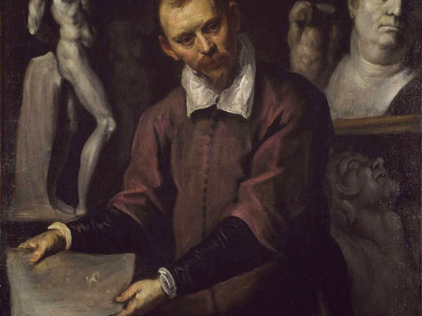 Palma il giovane, Autoritratto fra sculture antiche e moderne. Olio su tela. Birmingham, Museum of Fine Arts Palma il giovane, Autoritratto fra sculture antiche e moderne. Olio su tela. Birmingham, Museum of Fine Arts