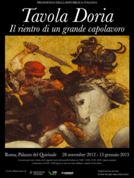 Tavola Doria, manifesto mostra Quirinale, 2012