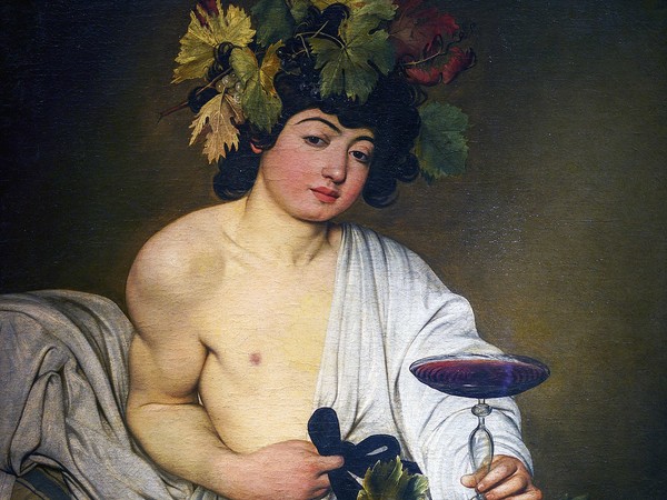 Caravaggio, Bacco adolescente, 1596-1598, Olio su tela, 95 × 85 cm, Firenze, Galleria degli Uffizi di Firenze