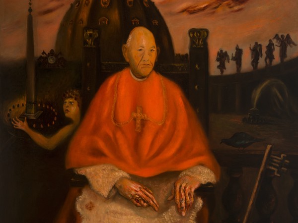 Scipione (Gino Bonichi), Il Cardinale Decano, 1930, Olio su tavola, Roma, Galleria d’Arte Moderna