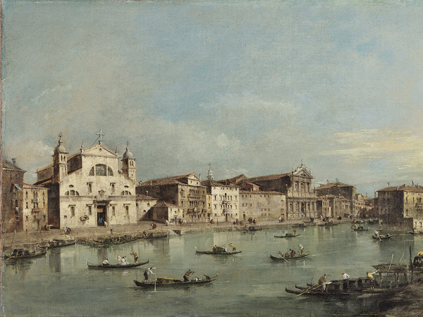 Francesco Guardi, Il Canal Grande con Santa Lucia e Santa Maria di Nazareth, Olio su tela, 78 x 48, Madrid, Museo Thyssen-Bornemisza