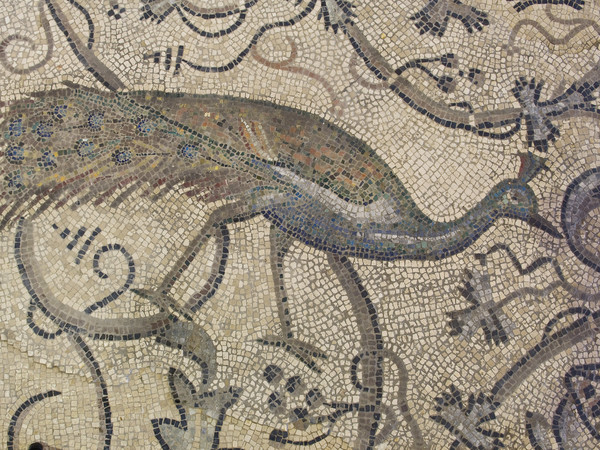 Particolare del pavimento a mosaico dell'abside