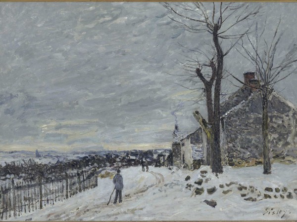Alfred Sisley, Temps de neige à Veneux-Nadon / Tempo da neve a Veneux-Nadon
