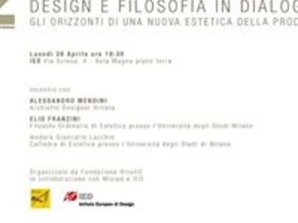 Design e filosofia in dialogo. Gli orizzonti di una nuova estetica della produttività