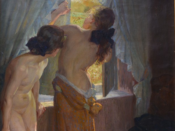 Virginia Tomescu Scrocco, Giochi di bambine, 1913-1915, Olio su tela Roma, Galleria d’Arte Moderna | Courtesy of Galleria d’Arte Moderna, Roma