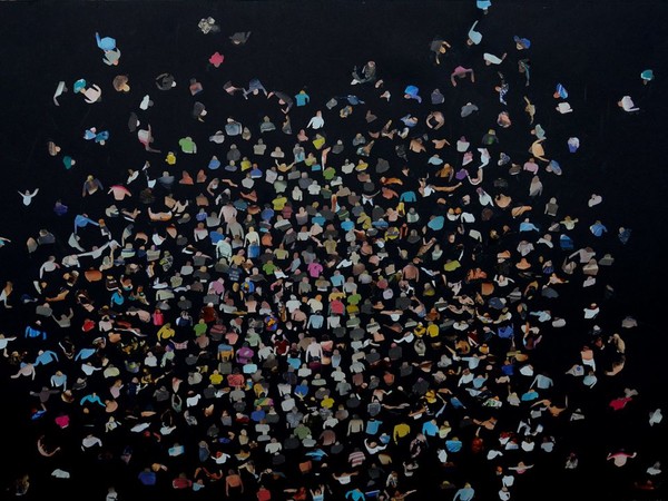 Daniele Galliano. Constellations, 2014. Collages, cm. 50x70