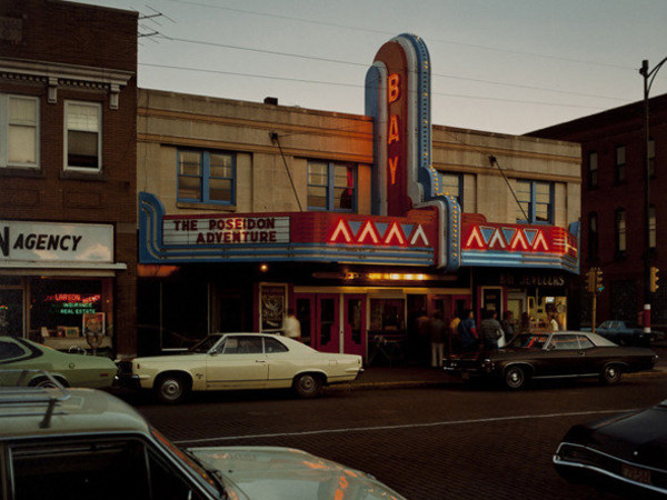 Stephen Shore, Bay Theater, Second Street, Ashland, Wisconsin, July 9, 1973, c-print 