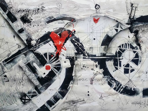 Alessandro Grazi, Love roads, 0,80x1,10mt