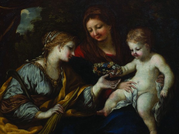 Pietro da Cortona, Madonna col Bambino e Santa Martina, 1645-1648. Olio su tavola, cm. 51,8x52,7. Galleria Nazionale dell'Umbria, Perugia