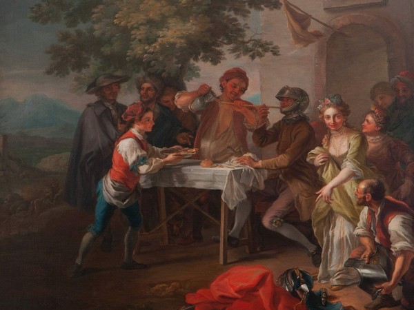 Giuseppe Bonito, <em>Don Chisciotte beve con una canna</em>, 1761