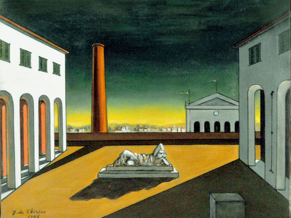Giorgio De Chirico, Piazza dItalia, 1948-1972, cm.395X50