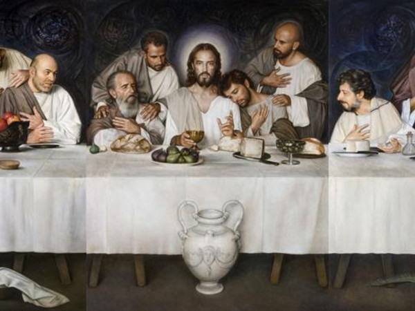 Ulisse Sartini, Ultima cena, 2015, 4,90m x 1,80m