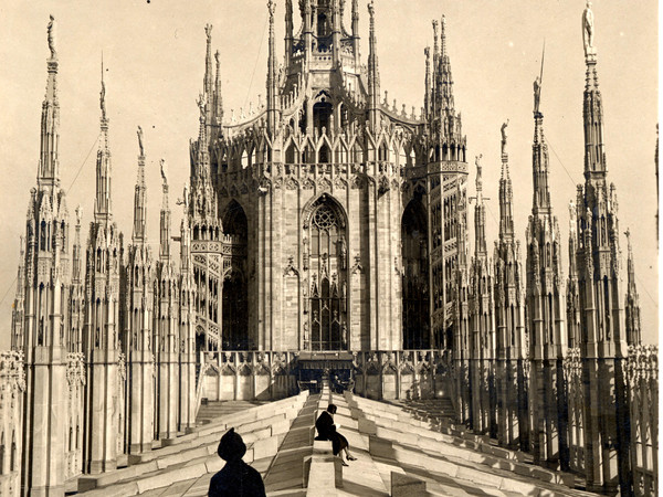 Archivio della Veneranda Fabbrica, Veduta delle terrazze, 1920 circa