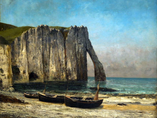 Gustave Courbet, La scogliera a Etretat, 1869, olio su tela cm 63x76