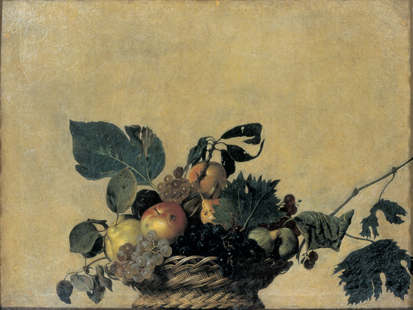 Michelangelo Merisi detto Caravaggio, Canestra di frutta, 1597-1600. Olio su tela, cm. 47x61 Veneranda Biblioteca Ambrosiana, Pinacoteca - Milano 