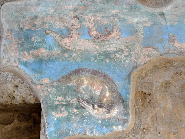 Affresco dai Praedia di Giulia Felice, Pompei, Su concessione del Ministero dei Beni e delle Attività Culturali e del Turismo: Soprintendenza Pompei, Archivio Fotografico