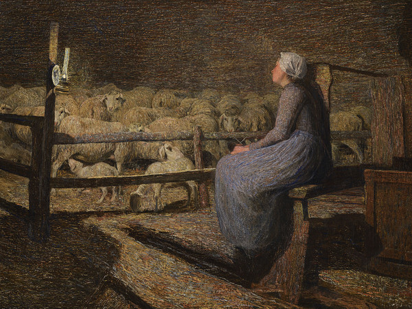 Giovanni Segantini, Allovile, 1892. Courtesy Gallerie Maspes Milano