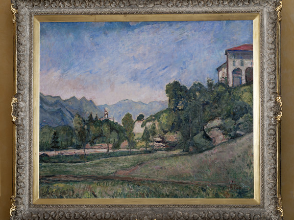 Arturo Tosi, Paesaggio della Versilia (Vallecchia), 1936, Olio su tela, cm. 125 x 146