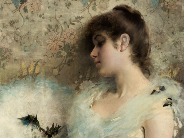 Vittorio Matteo Corcos (Livorno, 1859 - Firenze, 1933), Colibrì, Collezione privata